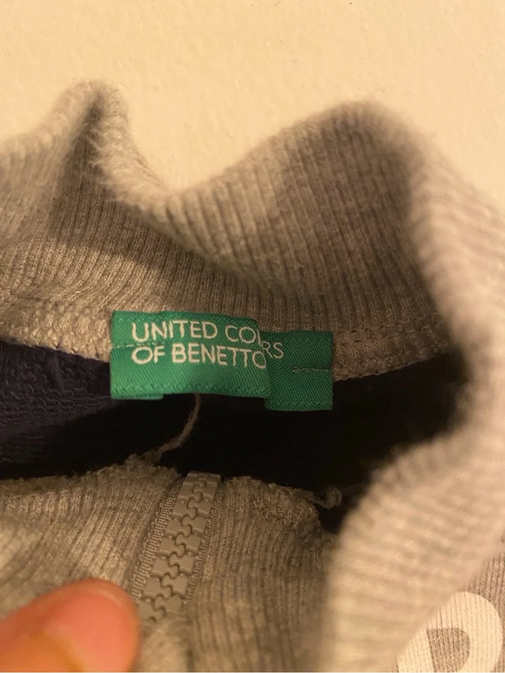 United Colors of Benetton Boys Colorblock Zip Sweatshirt Jacket 2-3Y 98cm